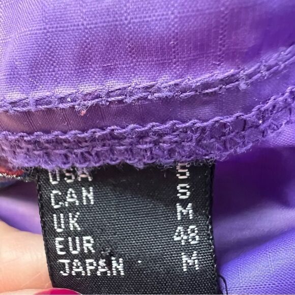 Patagonia Vintage 80s Two Tone Windbreaker Jacket Blue Purple 1/4 Zip Size Small - Picture 11 of 13